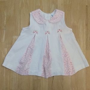 EUC White & Pink Dress Little Bitty